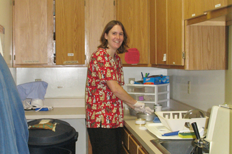 Technician in the lab